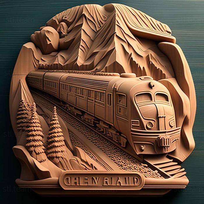 3D model Trans Siberian Railway Simulator game (STL)